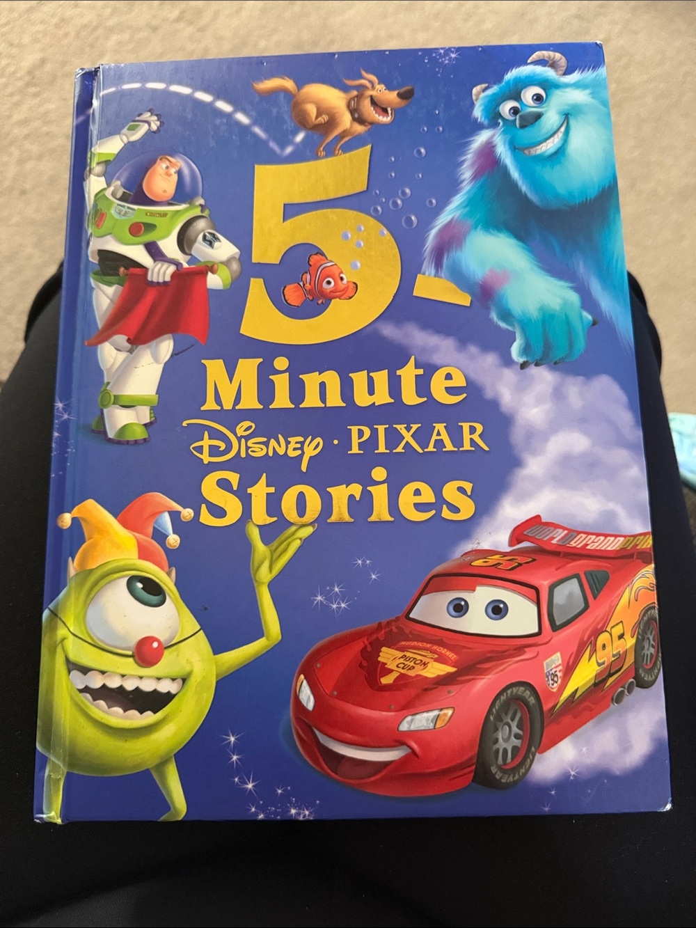 Disney Pixar 5-Minute Stories - Blue Cover with Red Race Car